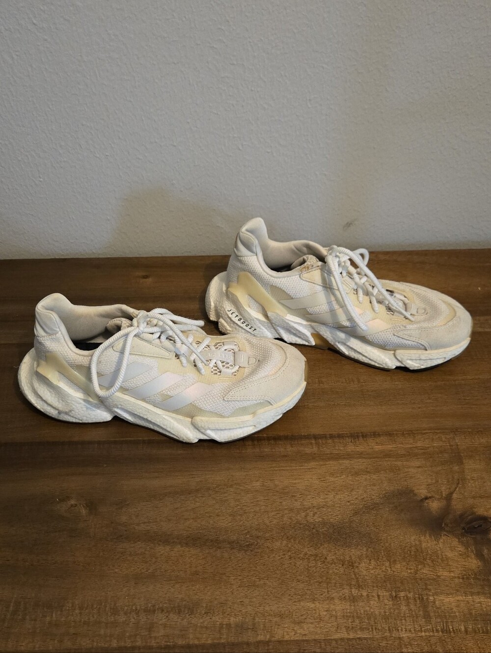Adidas white & cream sneakers